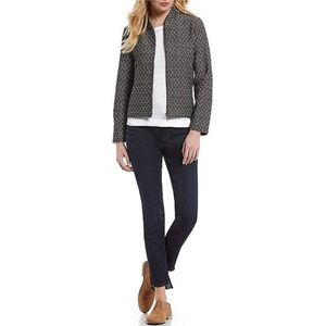 Eileen Fisher Petite Jacquard Flight Jacket